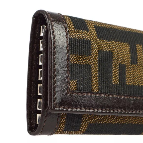 Fendi Brown Zucca Six Hook Key Case - Picture 4 of 7